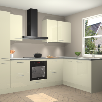 Magnolia hoogglans keuken Bazel 112634