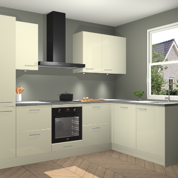 Magnolia hoogglans keuken Bazel 112635