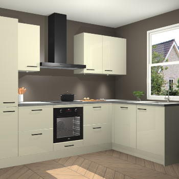 Magnolia hoogglans keuken Bazel 112638