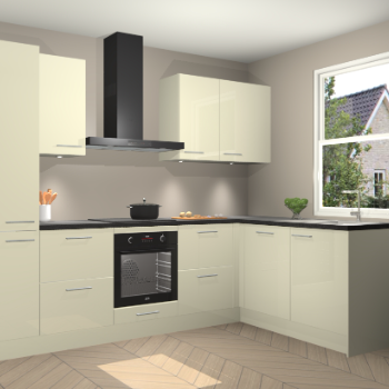 Magnolia hoogglans keuken Bazel 112652