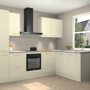 Magnolia hoogglans keuken Bazel 112697