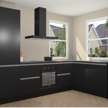 Zwarte greeploze keuken Salzburg 112255