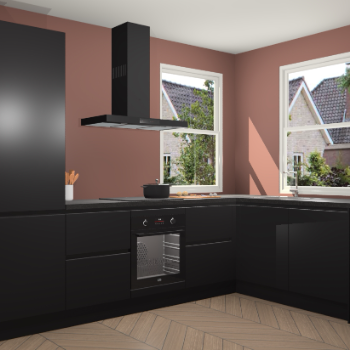 Zwarte greeploze keuken Salzburg 112271