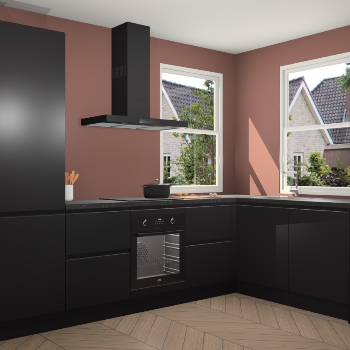 Zwarte greeploze keuken Salzburg 112274