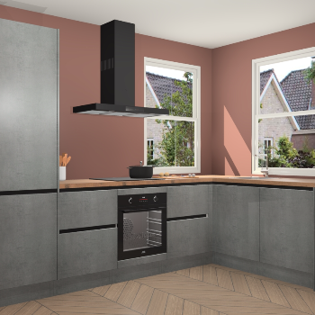 Beton Parelgrijs greeploze keuken Salzburg 112373