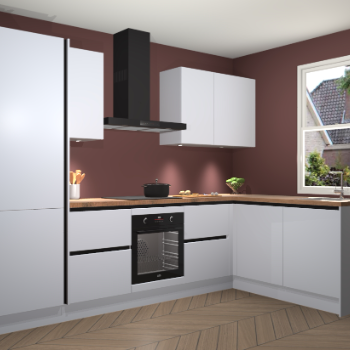 Sneeuwwitte greeploze keuken Bazel 112723