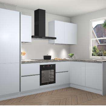 Sneeuwwitte greeploze keuken Bazel 112752