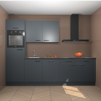 Onyxgrijze keuken Katowice 112845