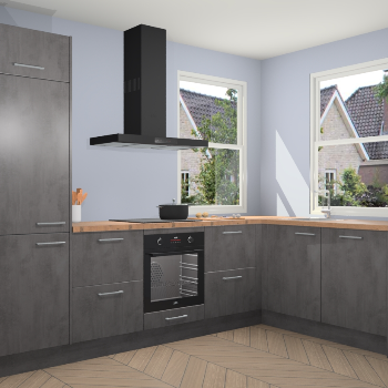 Beton Antraciet keuken Salzburg 112569