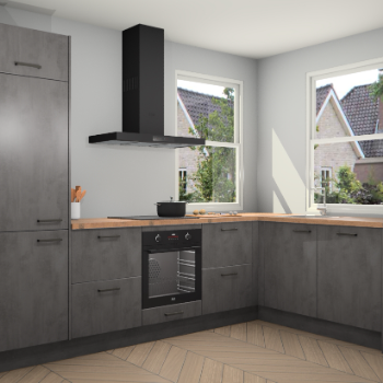 Beton Antraciet keuken Salzburg 112592