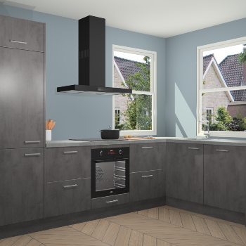 Beton Antraciet keuken Salzburg 112671