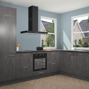 Beton Antraciet keuken Salzburg 112672