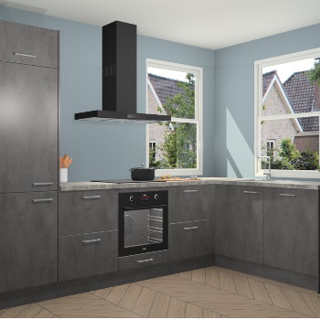 Beton Antraciet keuken Salzburg 112673