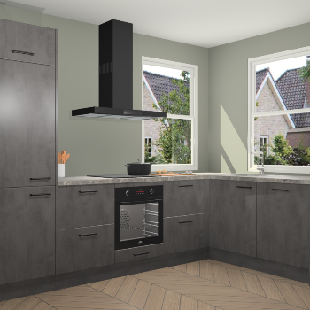 Beton Antraciet keuken Salzburg 112683
