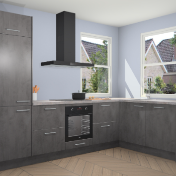 Beton Antraciet keuken Salzburg 112669