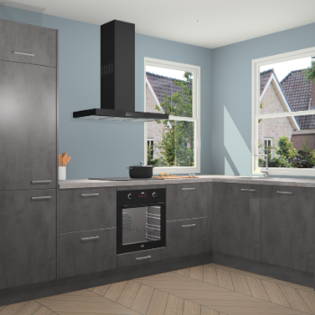 Beton Antraciet keuken Salzburg 112674