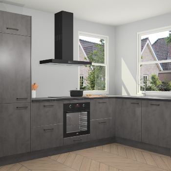 Beton Antraciet keuken Salzburg 112690