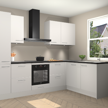 Zijdegrijze keuken Bazel 112839