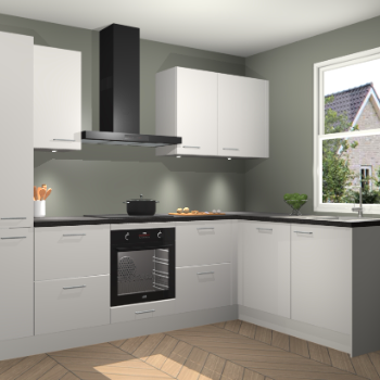 Zijdegrijze keuken Bazel 112840