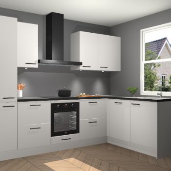 Zijdegrijze keuken Bazel 112842