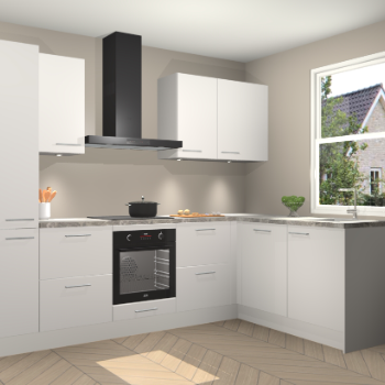 Zijdegrijze keuken Bazel 112854