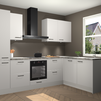 Zijdegrijze keuken Bazel 112859