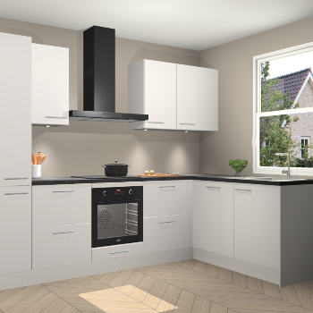 Zijdegrijze keuken Bazel 112876