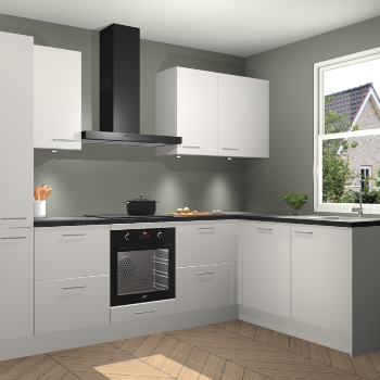 Zijdegrijze keuken Bazel 112877