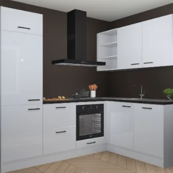 Sneeuwwitte hoogglans keuken krakau 92729