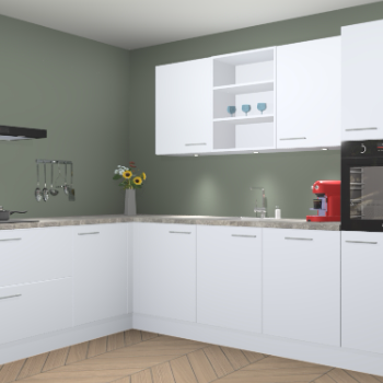 Sneeuwwitte keuken Gotenburg 22043