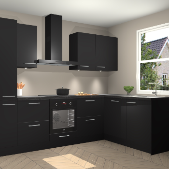 Zwarte keuken Bazel 113085