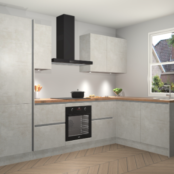 Beton Opaal greeploze keuken Bazel 113142