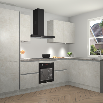 Beton Opaal greeploze keuken Bazel 113363