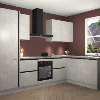 Beton Opaal greeploze keuken Bazel 113366