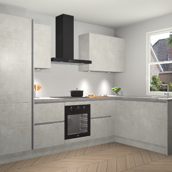 Beton Opaal greeploze keuken Bazel 113369