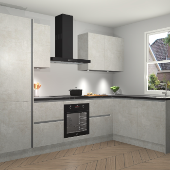 Beton Opaal greeploze keuken Bazel 113390