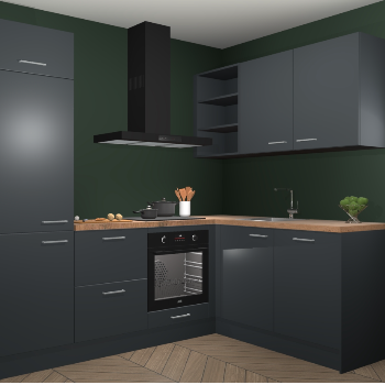 Onyxgrijze keuken Krakau 113002