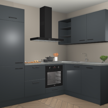 Onyxgrijze keuken Krakau 113116