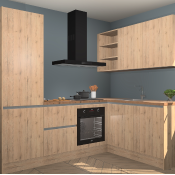 Madera Natuur greeploze keuken Krakau 113183