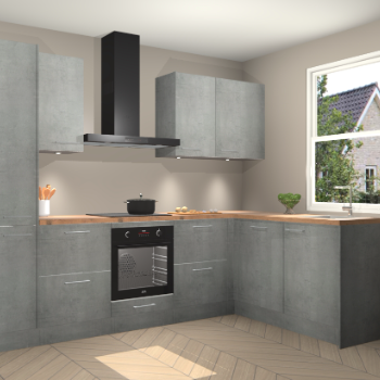 Beton Parelgrijs keuken Bazel 113398