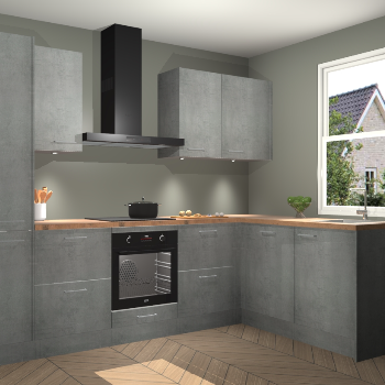 Beton Parelgrijs keuken Bazel 113399