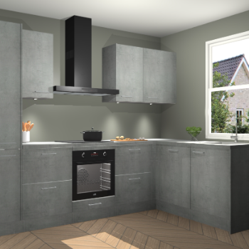 Beton Parelgrijs keuken Bazel 113410