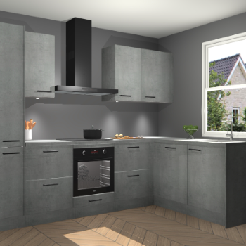 Beton Parelgrijs keuken Bazel 113412