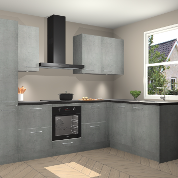 Beton Parelgrijs keuken Bazel 113421