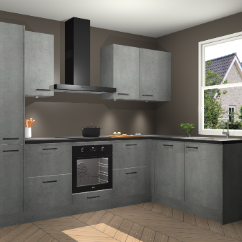 Beton Parelgrijs keuken Bazel 113425