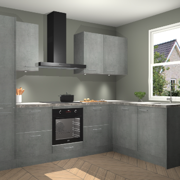 Beton Parelgrijs keuken Bazel 113433