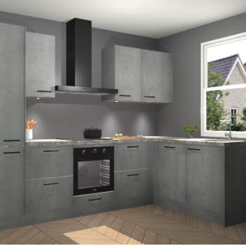 Beton Parelgrijs keuken Bazel 113435