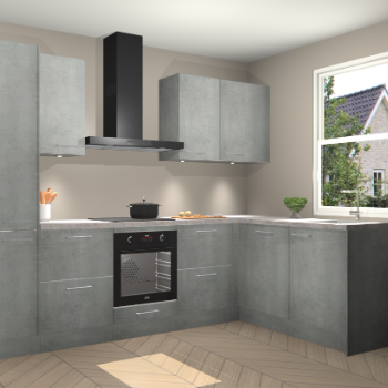 Beton Parelgrijs keuken Bazel 113438