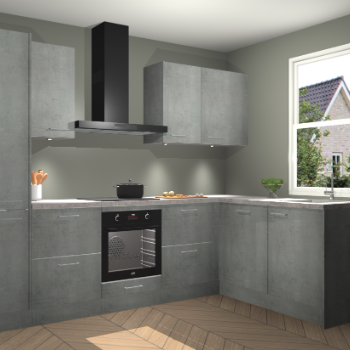 Beton Parelgrijs keuken Bazel 113439