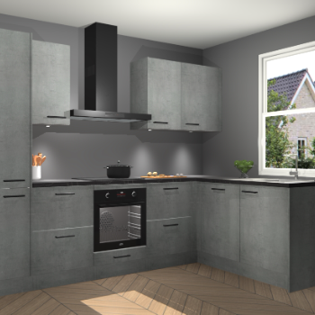 Beton Parelgrijs keuken Bazel 113453